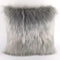 A Fluffy Throw Pillow Cover Covered by Gray Long Hair for Couch Sofa Bed Decoration in Bedroom or Livingroom,18 X 18 inch?Gray...