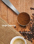 Two-in-One Stainless Steel Coffee Scoop Tamping Dual-Purpose Coffee Spoon Powder Hammer Tamper Multi Function Spoon Holder Coffee Tools for Measur...