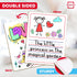 Double Sided Whiteboard 9”x12” Story Lined Dry Erase Board for Kids Writing Board Age 3-5 Practice Drawing Small White Board Teacher Elementary Gr...