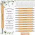 Yeaqee 25 Sets Woodland Safari Baby Shower Gifts for Guest Greenery Woodland Baby Shower Favors Retractable Baby Shower Pens Bamboo Pens Gender Re...