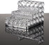 Hipiwe Crystal Business Card Holder 3 Tier Bling Name Cards Office Desk Desktop Table Top Organizer Luxury Mirrored Business Card Display Stand, F...