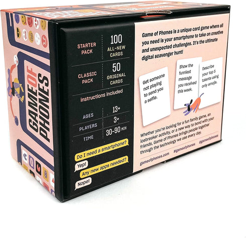 Game of Phones - What Will You Share Next? Card Game...