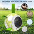 Dog Toys Soccer Ball with Straps, World Cup Interactive Toys for Tug of War, Dog Water Toys, Puppy Birthday Gifts for Small & Medium Dogs (Cabbage...