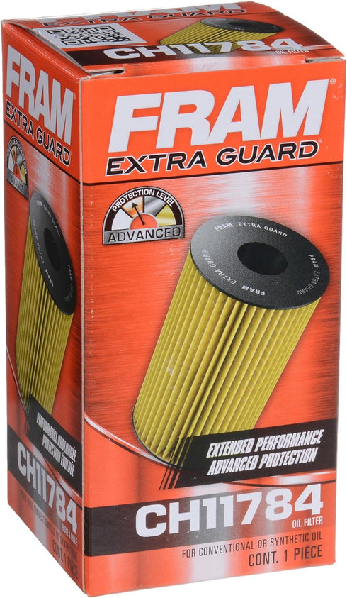 FRAM Extra Guard CH11784, 10K Mile Change Automotive Replacement Interval Cartridge Engine Oil Filter for Select Vehicle Models...
