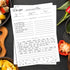 Recipe Paper 5.5x8.5 White, 50-Pack, Blank Recipe Paper to Write in Your Recipes, Minimalist Half-Letter Size Refill Pages for Recipe Binder, Reci...