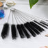 CiaraQ Bottle Cleaning Brushes, 8 Inch Nylon Tube Brush Set, Cleaner for Narrow Neck Bottles Cups with Hook, Set of 13pcs. Black...