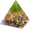 TUMBEELLUWA 2.36in 7 Chakra Crystal Tree of Life Orgonite Pyramid Generator Handmade Energy Stones Decor for Prayer, Meditation, Yoga...