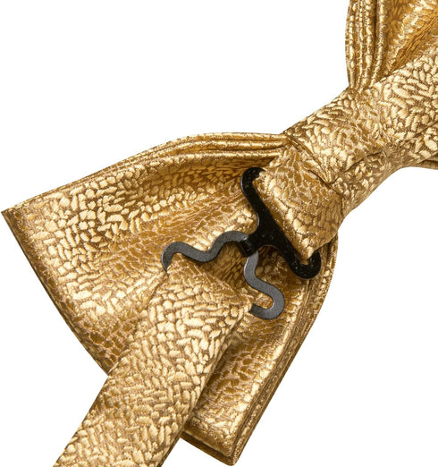 Dubulle Bowtie for Men Paisley Floral Mens Pretied Bowtie and Lapel Pin Set Pocket Square Cufflinks Wedding...