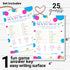 Baby Shower Animal Matching Games - 25 Pack - Fun Guessing Gender Neutral Party Game Cards - Boy or Girl Favors, Pink and Blue, 4x6...