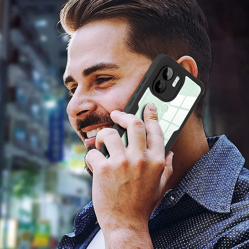 Ysnzaq Full Surround Clear Case for Xiaomi Redmi A1+ /Redmi A2+, Soft TPU Screen Protection with Wireless Charging Phone Cover for Xiaomi Redmi A1...