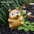 Garden Statues Hedgehog Figurines with Solar LED Lights, Unique Animal Statues Lights Housewarming Sculpture Gifts for Outdoor Decorations, Garden...