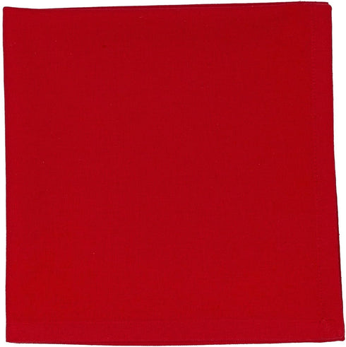 100% Cotton Dinner Napkins Red Cloth Napkin - 6 Pack (18 inches x 18 inches) Soft and Comfortable - Durable Hotel Quality - Ideal for Events and R...