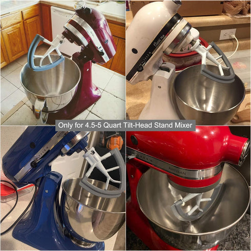 Flex Edge Beater for KitchenAid Mixer, 4.5-5 Quart Flat Beater Paddle with Scraper, 4.5-5 QT Tilt-Head Flex Attachment...