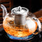 PARACITY Glass Teapot Stovetop 40 OZ/1200ml, Borosilicate Clear Tea Kettle with Removable 18/8 Stainless Steel Infuser, Teapot Blooming and Loose ...