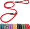 TwoEar Dog Leash Dog Slip Rope Leash 1/2" x 6FT Dog Training Leash Heavy Duty Strong Slip Lead Highly Reflective Threads for Small Medium and Larg...