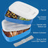 Bentgo Classic - Adult Bento Box, Stackable 3-Compartment Lunch Box with Removable Utensil Set and Sealing Strap, BPA-Free, Food Container Ideal f...
