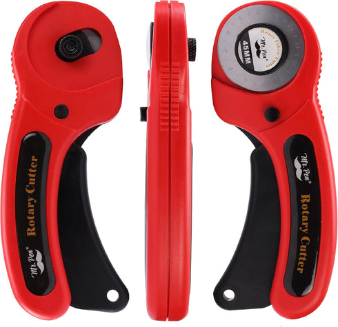 Mr. Pen- Rotary Cutter for Fabric with 1 Extra Blade, 45mm, Fabric Cutter Wheel, Fabric Rotary Cutter, Rotary Fabric Cutter, Sewing Rotary Cutter,...
