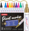 Paint Pens Markers Never Fade Quick Dry and Permanent, 12 Color Oil-Based Waterproof Paint Marker Pen Set for Rocks Painting, Stone, Wood, Fabric,...
