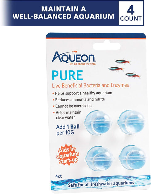 Aqueon Pure Bacteria Supplement - 4 Pack (10 Gallon)...