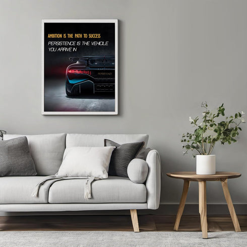 Posterizer 1 pcs-daily reminder- Ambition is the path to success-Motivational & Inspirational Art-Workplace & Office Art-Decor for Home & Office- ...