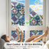 DKTIE Static Cling Decorative Window Film with Installation Tools Non Adhesive Privacy Film, Stained Glass Window Film for Bathroom Shower Door He...