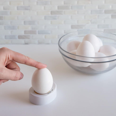 Fox Run Hard Boiled Egg Piercer, with Safety Lock Feature, White...