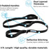 Shed Defender 5 ft. Standard Dog Leash - Three Padded Traffic Handles, Designed in The USA, Dual Layered Thickness Heavy Duty, Reflective Stitchin...