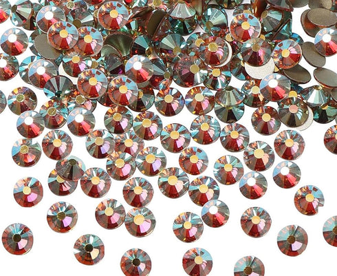 Glue Fix Crystal Flatback Rhinestones Glass Diamantes Gems for Nail Art Crafts Decorations Clothes Shoes(ss20 1440pcs, DawnLight)...
