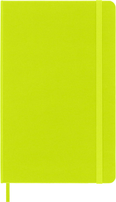 Moleskine Classic Notebook, Hard Cover, Large (5" x 8.25") Plain/Blank, Lemon Green, 240 Pages...