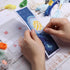 ORIGACH 6 Set Cross Stitch Bookmark Kit for Beginner Starry Sky Pattern DIY Stamped Embroidery Bookmark Kit with 20 Colors Embroidery Floss Instru...