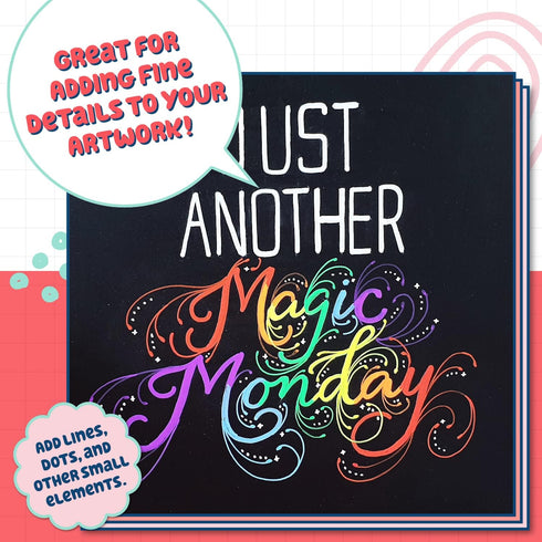 Extra Fine Tip Liquid Chalk Markers (10 Pack) - Dry Erase Marker Pens for Blackboard, Windows, Chalkboard Signs, Bistro - 1mm Tip...