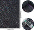 8 Pieces 8x12 Inch Faux Leather Sheets Black Fine Chunky Glitter Metallic Litchi Butterfly Embossing Lizard Texture Leather Fabric for Bows Earrin...