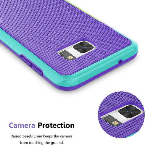 Jeylly Galaxy S7 Edge Case, One-Piece Ultra Slim 3 Color Impact Anti-Slip Rugged Soft TPU Bumper Shockproof Protective Case Cover Shell for Samsun...