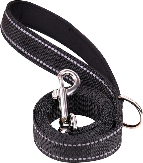 Double-Sided Reflective Dog Leash for Large & Medium and Small Dogs, Strong and Durable Pet Nylon Leashes with Soft Padded Handle Leashes,Puppy Le...