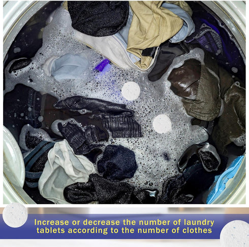 144 Pcs Laundry Detergent Tablets for Washing Laundry Tablets Bulk Laundry Stain Remover Alternative to Sheets Pods and Liquids Travel Size Laundr...