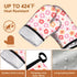 Oven Mitts Pot Holders Set 4 PCS for Kitchen, Heat Resistant Hot Pads Mittens Gloves for Cooking Grilling Baking BBQ Cute Flower Pot Holders Cook ...