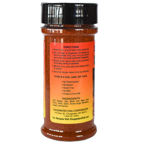 Chugwater Chili | Gourmet Chili Seasoning Mix & Taco Seasoning | 4oz Bottle | Wyoming State Championship Chili Recipe | Secret Blend 12 Spices | A...