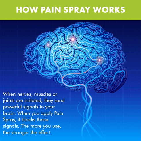 Premiere's Pain Spray All-Natural Menthol & Peppermint Oil Herbal Blend for Joint and Nerve Pain, Muscle Soreness, Sprains, Cramps, Sports Injurie...