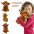 Highland Cows Stuffed Animal Realistic Scottish Cow Plush Toy Soft Farm Animal Cattle Plushie Doll Present for Adults Kids Boys Girls (Brown Cow, ...