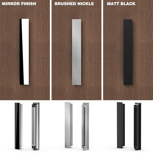 5-Inch Polished Chrome Square Cabinet Handle Chrome Drawer Knob Dresser Handle Drawer Button Square Cabinet Knob Locker TV Cabinet Handle 2-Pack (...