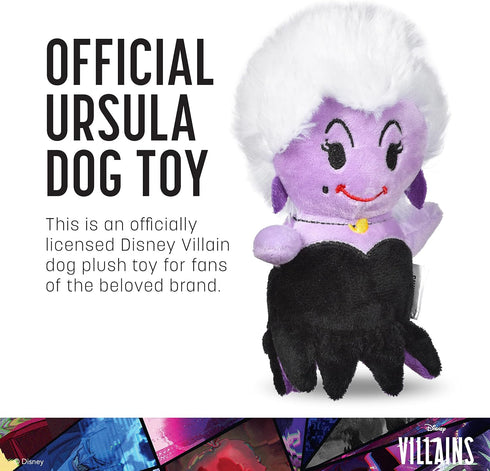 Disney for Pets Villains Ursula 6'' Plush Toy for Dogs | Ursula Plush Dog Toy | The Little Mermaid Movie Toys for All Dogs, Official Dog Toy Produ...