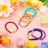 Sureio 7 Pcs Friendship Bracelets Beads Bracelets Stretchy Acrylic Clay Glow Bracelets for Best Friend Girls Women, Colorful...