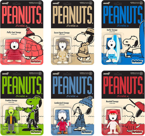 Super7 Peanuts Lumberjack Snoopy - 3.75" Peanuts Action Figures with Accessory Classic Cartoon Collectibles and Retro Toys...