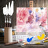 Set of 7, Acrylic Paint Palette and Palette Knife Painting SourceTon 2 Pieces with Thumb Hole Clear Paint Pallet and 5 Stainless Steel Wooden Hand...