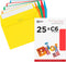 Blake Creative Colour C6 114 x 162 mm 120 GSM Peel & Seal Wallet Envelopes (15123) Assorted Bright Colours - Pack of 25...