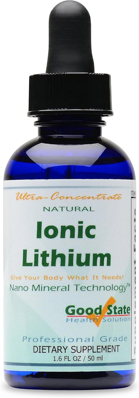 Good State Liquid Ionic Lithium Ultra Concentrate (10 drops equals 500 mcg - 100 servings per bottle)...