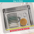iPEGTOP Expandable Multifunctional Dish Drying Rack, Over The Sink, in Sink Or On Counter Dish Drainer Basket Shelf with Black Utensil Silverware ...