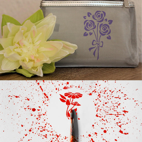 15 pcs Flower Stencils...