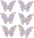 KAOYOO 10Pcs Crystal Rhinestone Butterfly Embellishments Buttons Sew on Buttons for DIY,Decoration(20mm/AB)...
