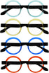 Eyekepper 4 Pack Round Reading Glasses for Women Retro Readers Eyeglasses...